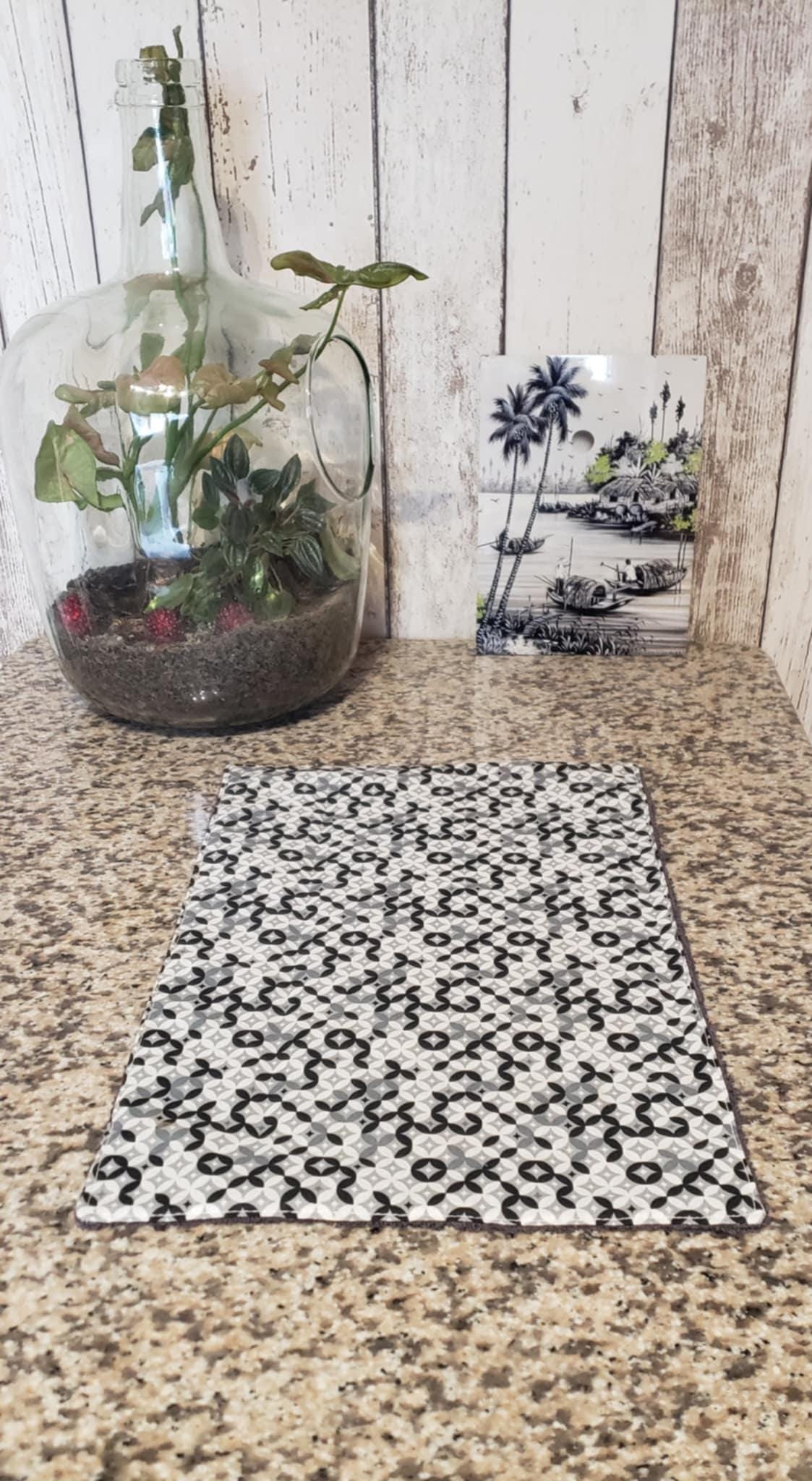 Tapis d'égouttoir en tissus éponge