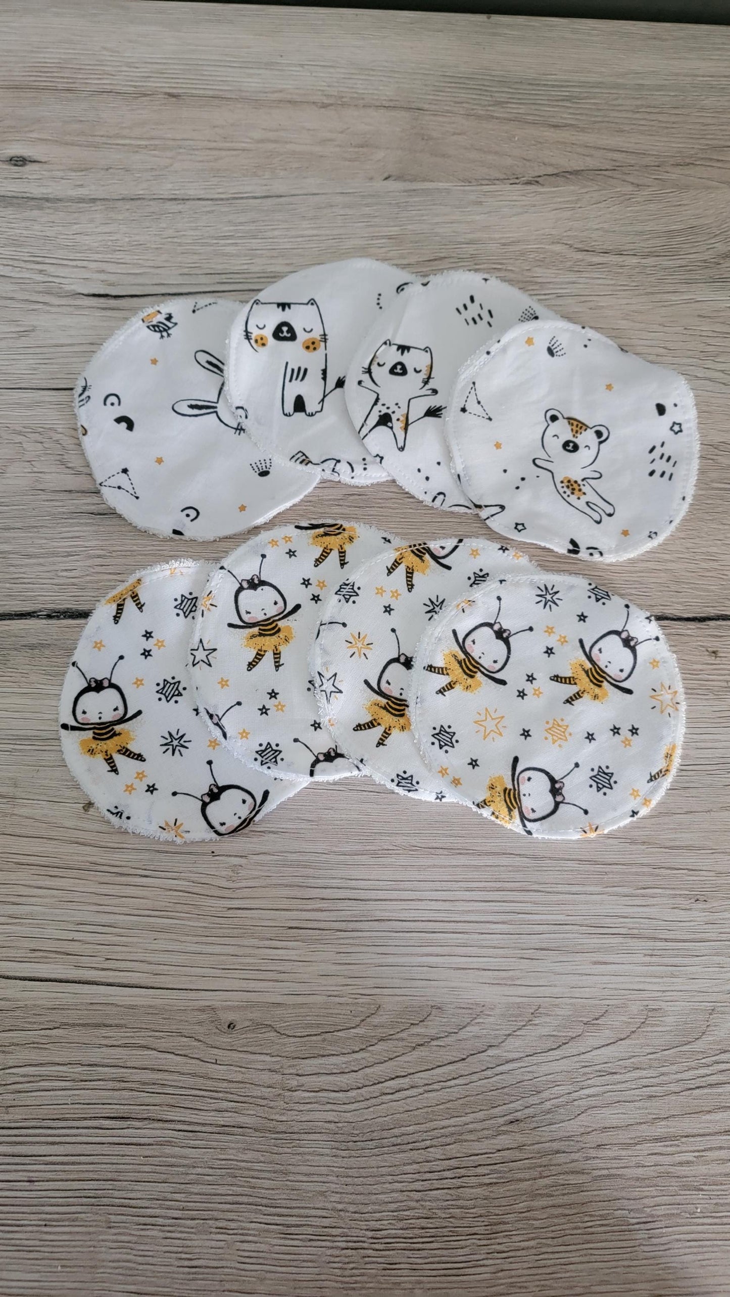 Lingettes lavable ronde