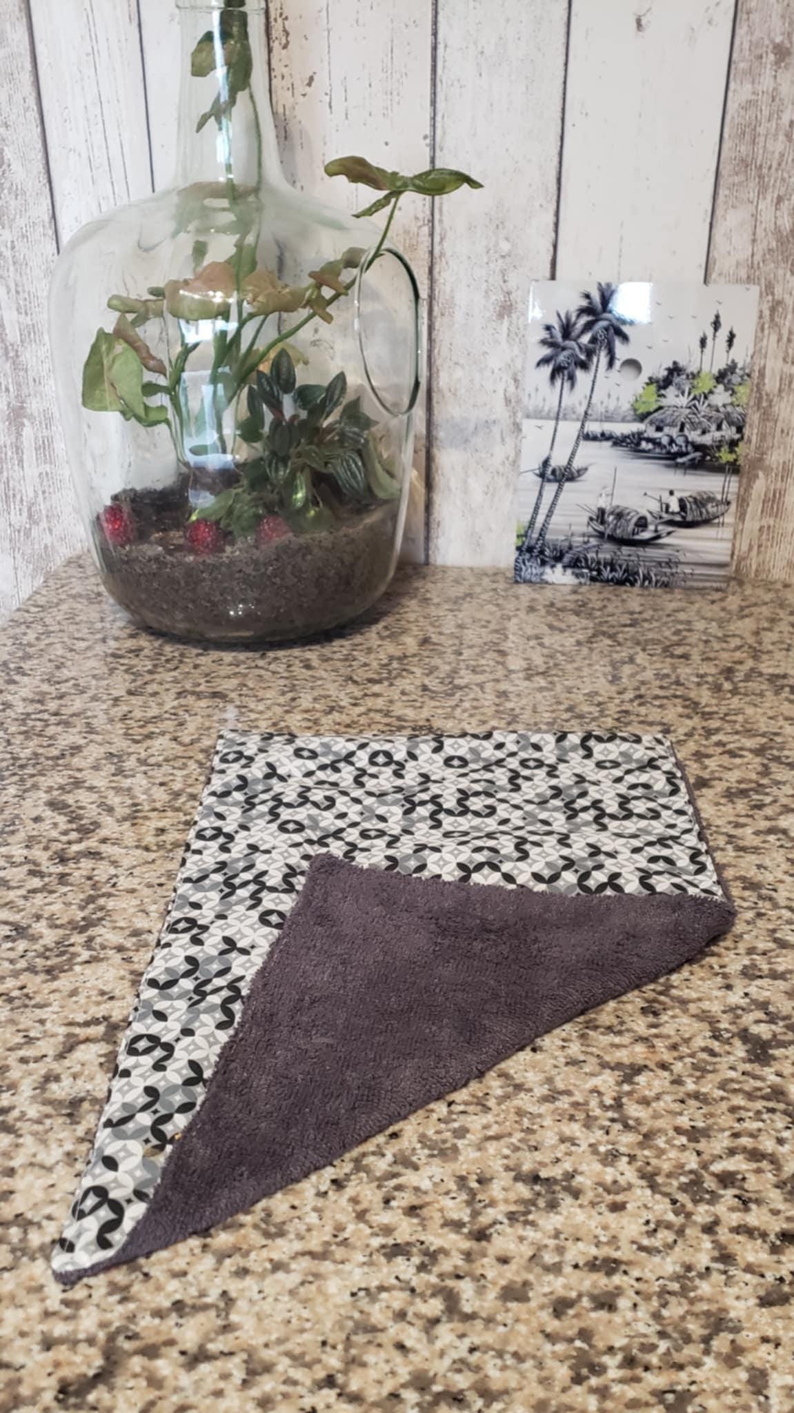 Tapis d'égouttoir en tissus éponge