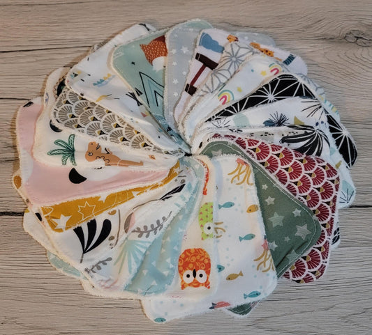 Lingette lavable lot de 20