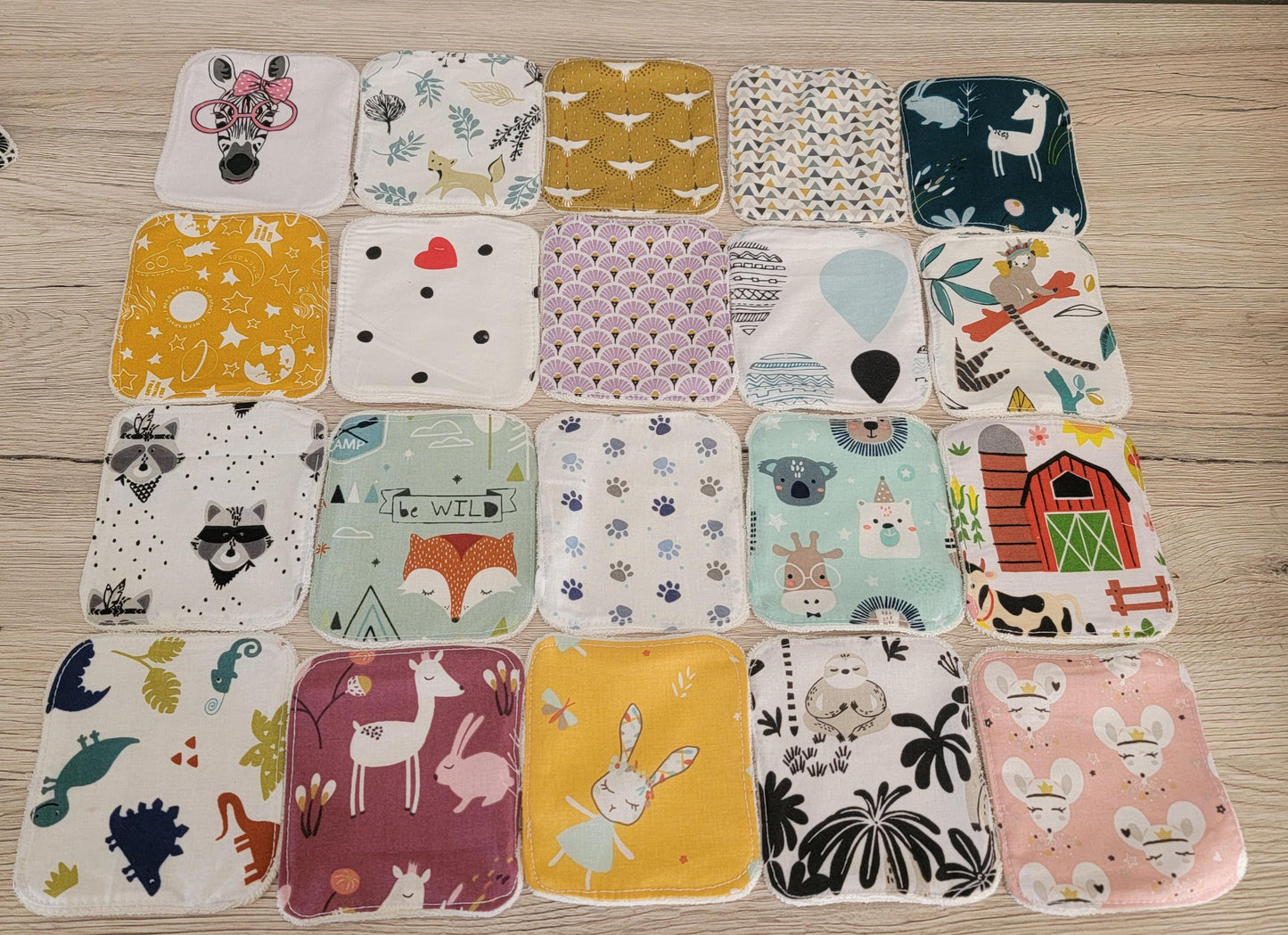 Lingette lavable lot de 15