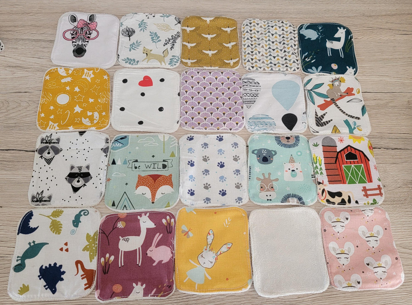 Lingette lavable lot de 15