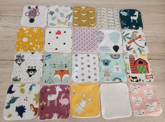 Lingette lavable lot de 15