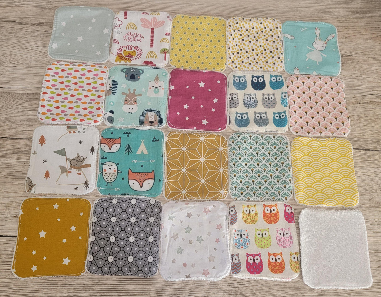 Lingette lavable lot de 20