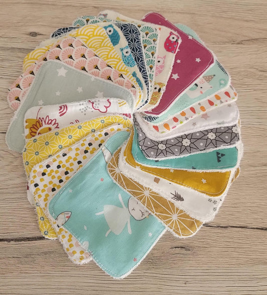 Lingette lavable lot de 20