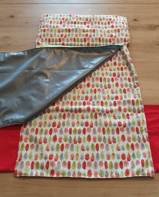 Foldable nomadic changing mat.