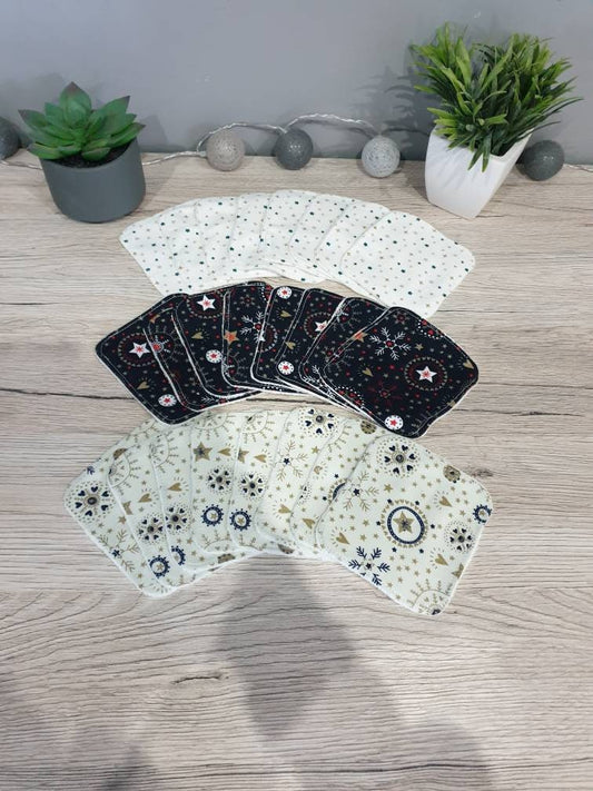 Christmas washable wipes x 24