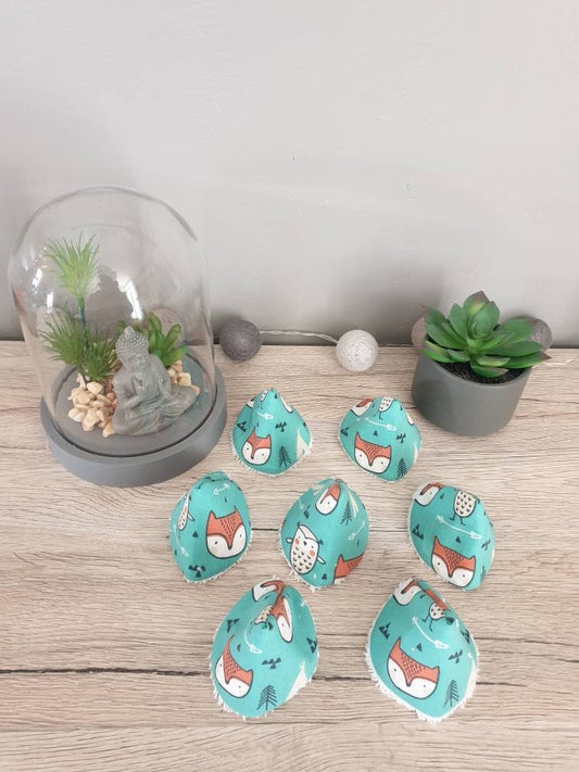 Animal pee teepees, pee protection teepees, penile teepees, set of 7 foxes