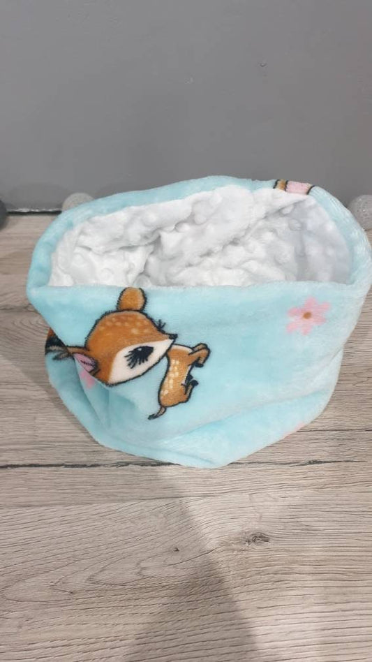 Warm fleece neck warmer snood