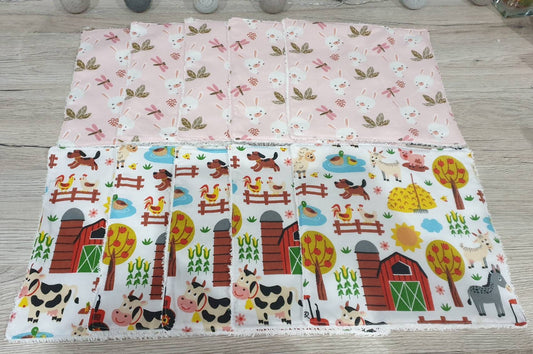 Washable wipes, large size