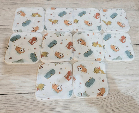 Washable baby wipes cotton swaddle 10 dragons
