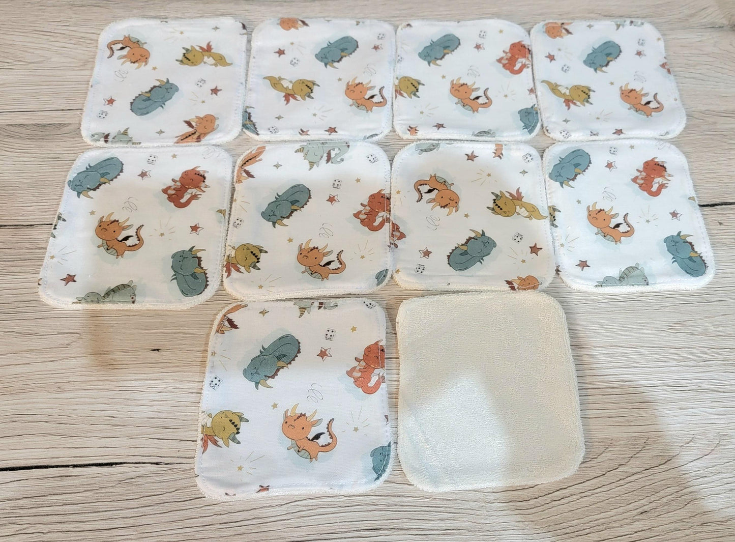 Washable baby wipes cotton swaddle 10 dragons