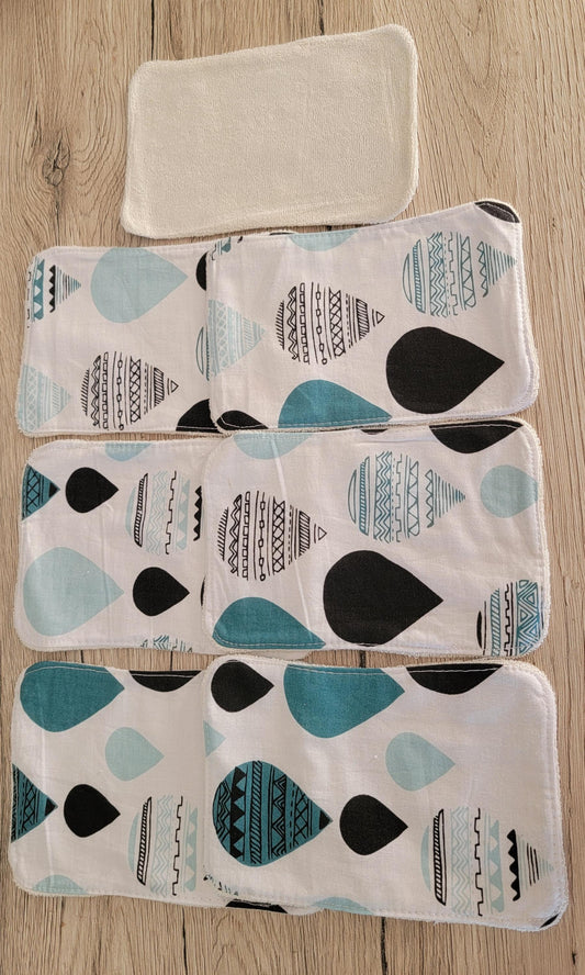 Bamboo washable wipes 10x15