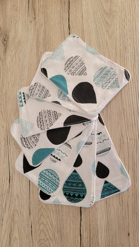 Bamboo washable wipes 10x15