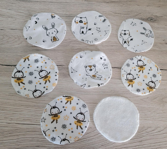 Washable round baby wipes cotton swaddle 8