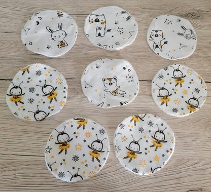 Lingettes lavable ronde