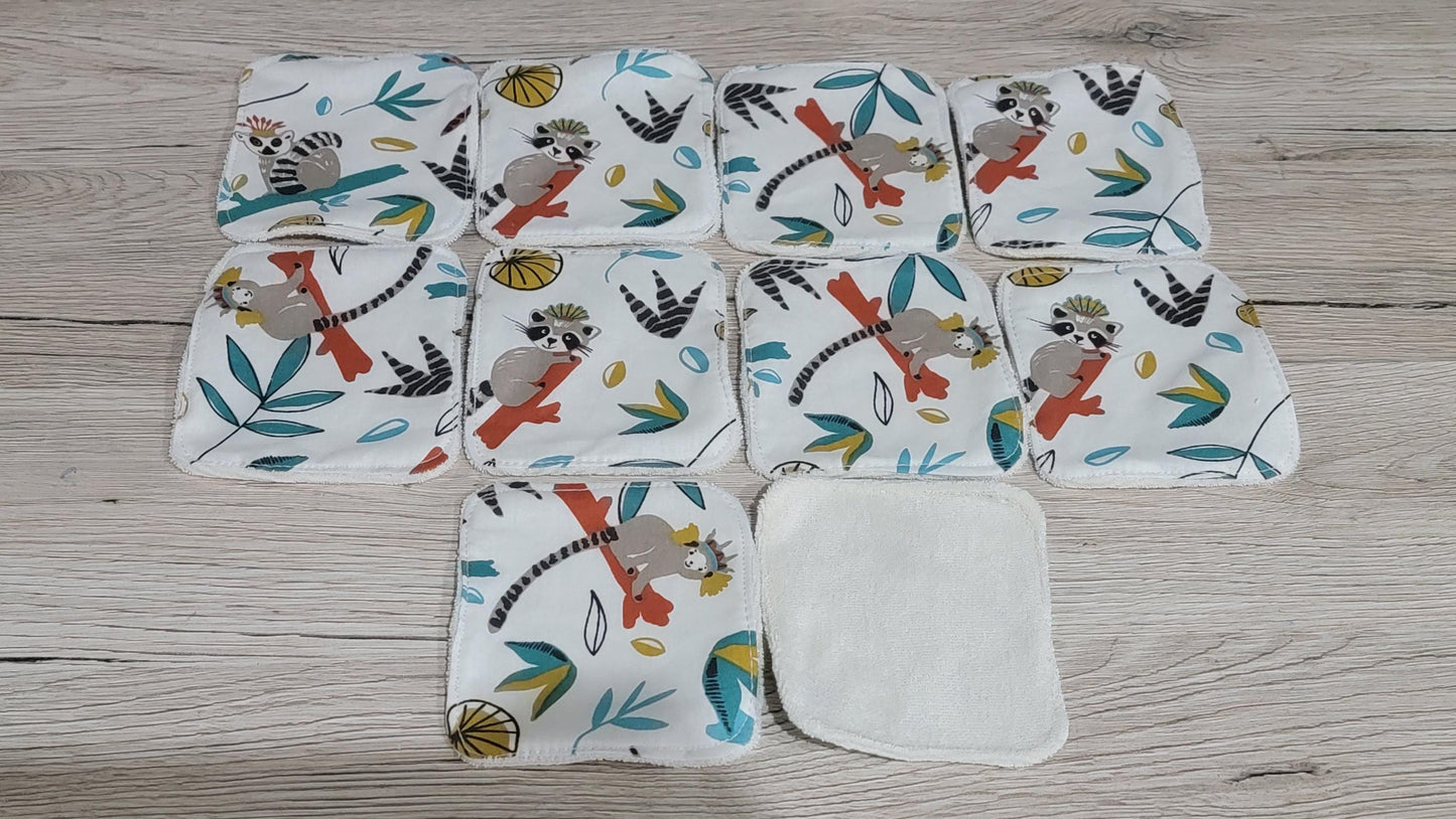 Lingettes lavable x 15