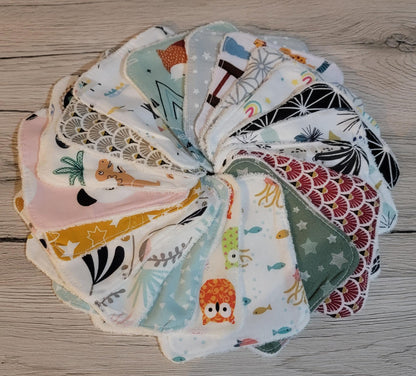 Lingette lavable lot de 20