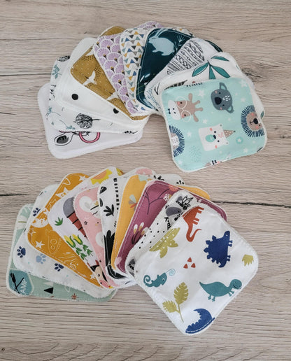 Lingette lavable lot de 15