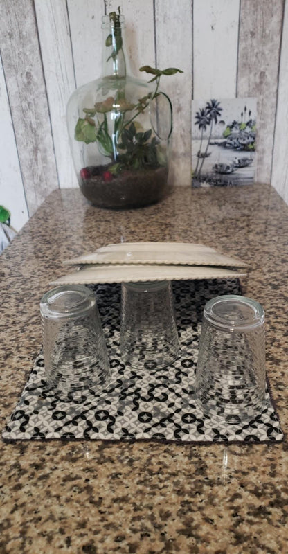 Tapis d'égouttoir en tissus éponge