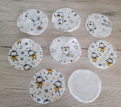 Lingettes lavable ronde