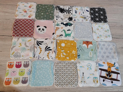 Lingette lavable lot de 20