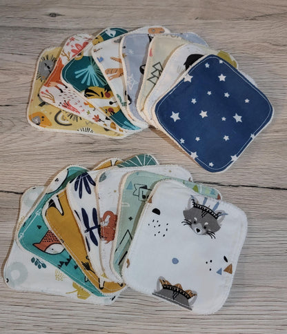 Lingette lavable lot de 15