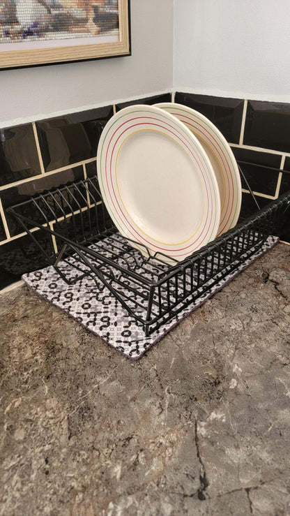 Tapis d'égouttoir en tissus éponge