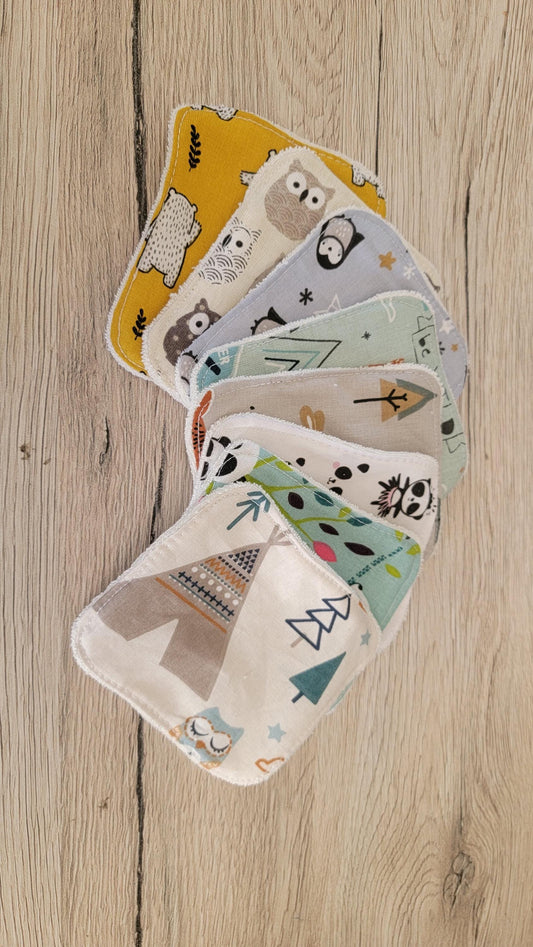 Lingette lavable lot de 8