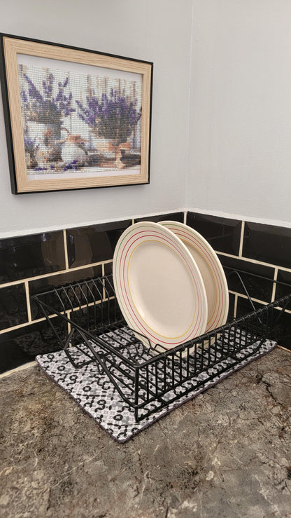 Tapis d'égouttoir en tissus éponge