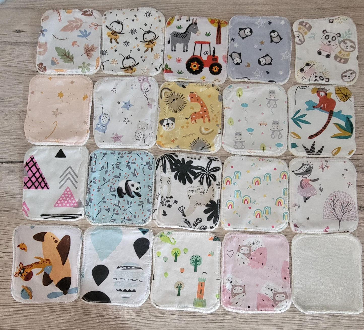 Lingette lavable lot de 20