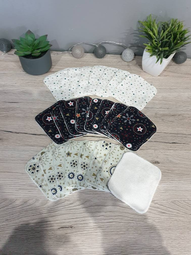 Christmas washable wipes x 24