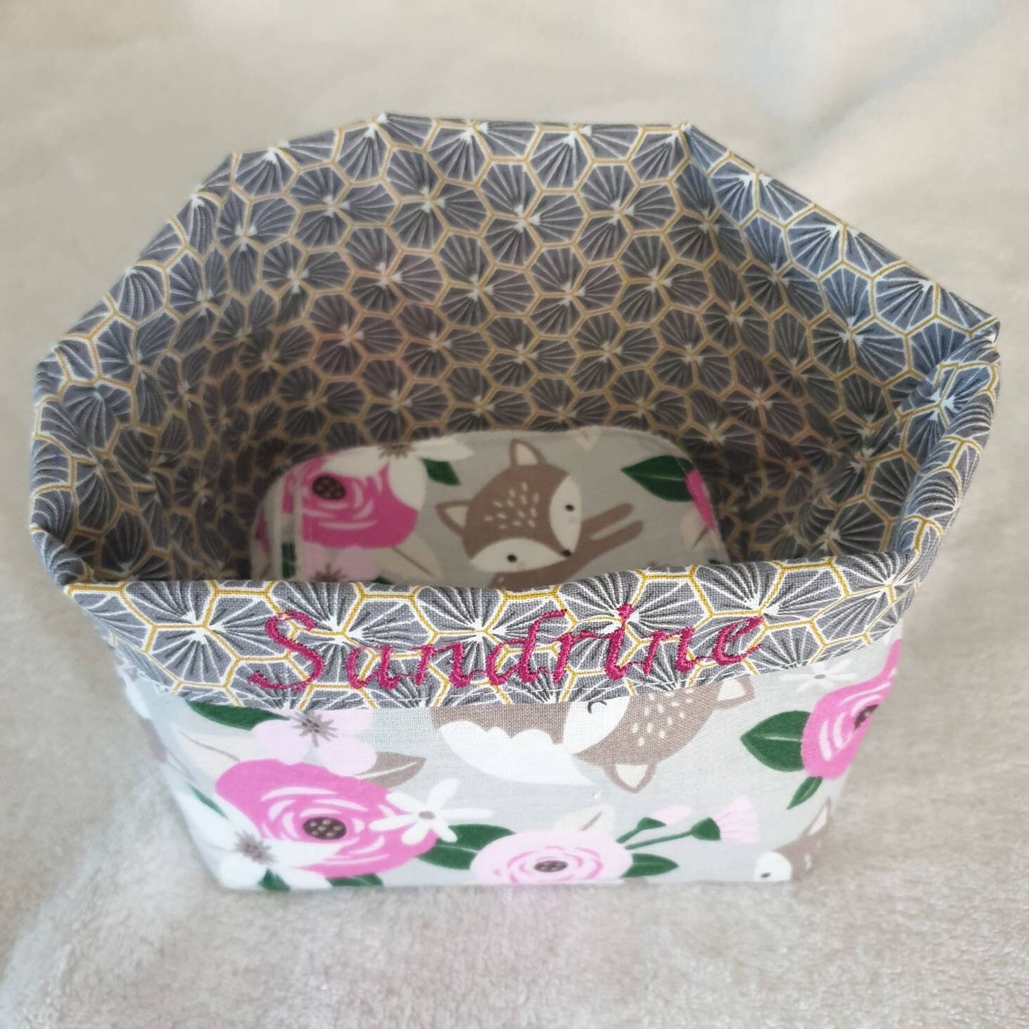 Washable wipes with basket and pouch x10 fox