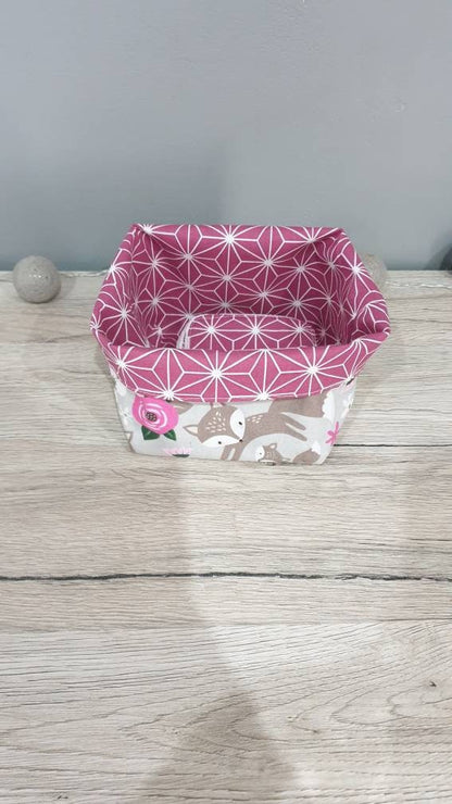 Bamboo washable wipes with basket x10