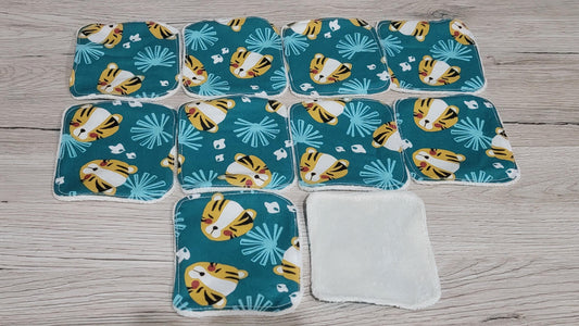 Washable baby wipes cotton swaddle 10 lion