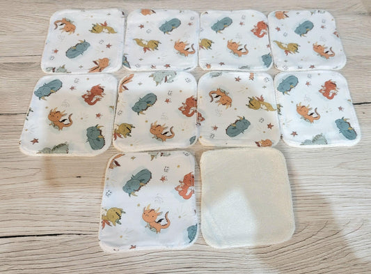 Washable baby wipes cotton swaddle 10 dragons