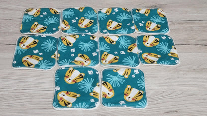 Washable baby wipes cotton swaddle 10 lion
