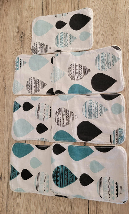 Bamboo washable wipes 10x15